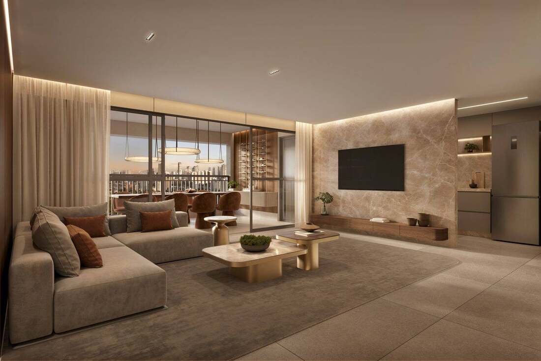 Living — Apto 100m² (3 dorms)
