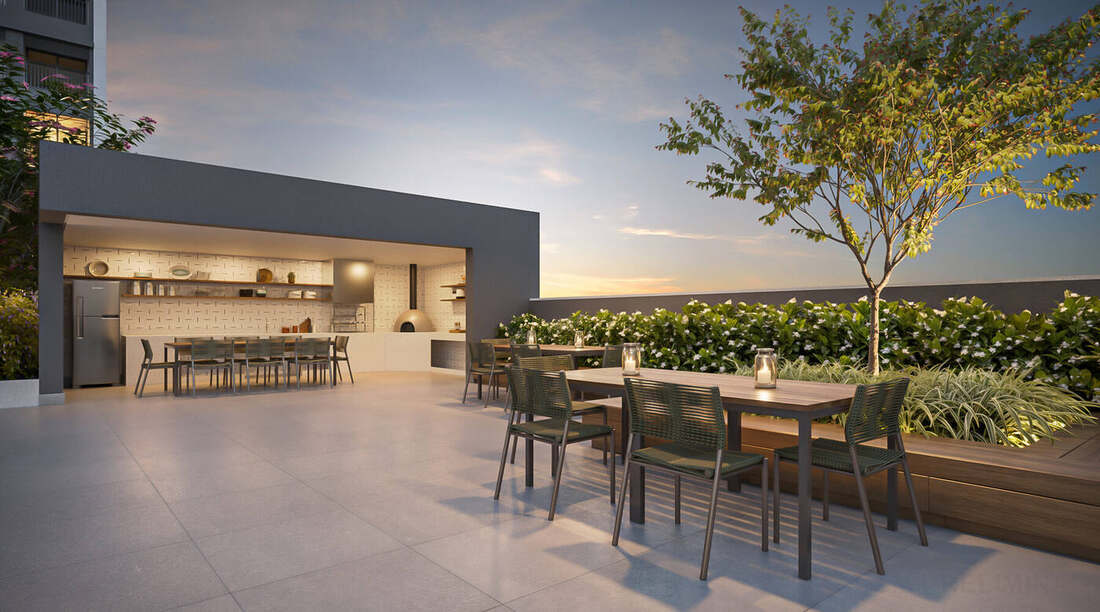 Churrasqueira com forno para pizza, Residences