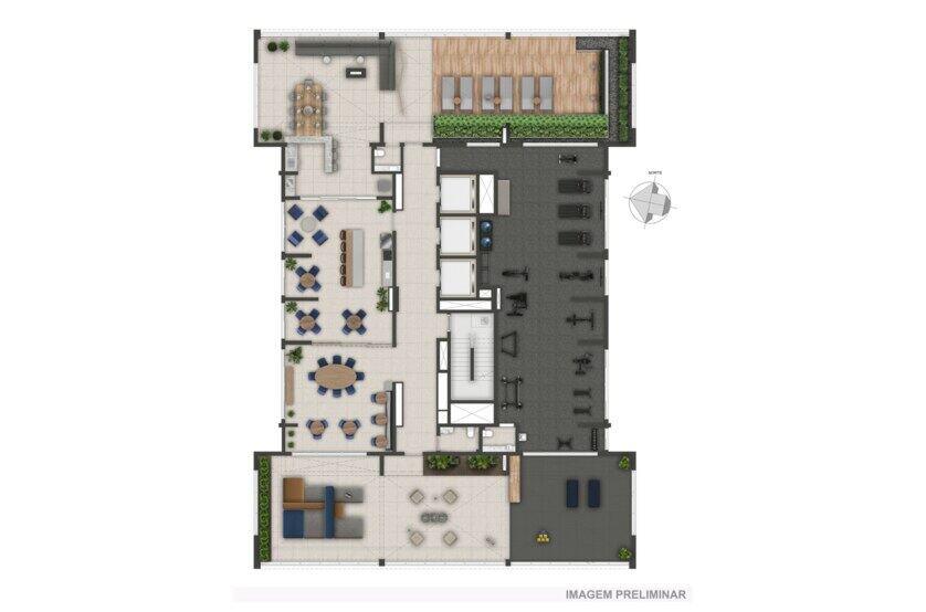 Implantação — Cobertura (lazer), Residences