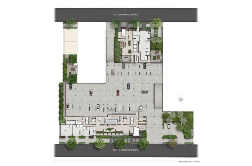Implantação — Térreo, Residences