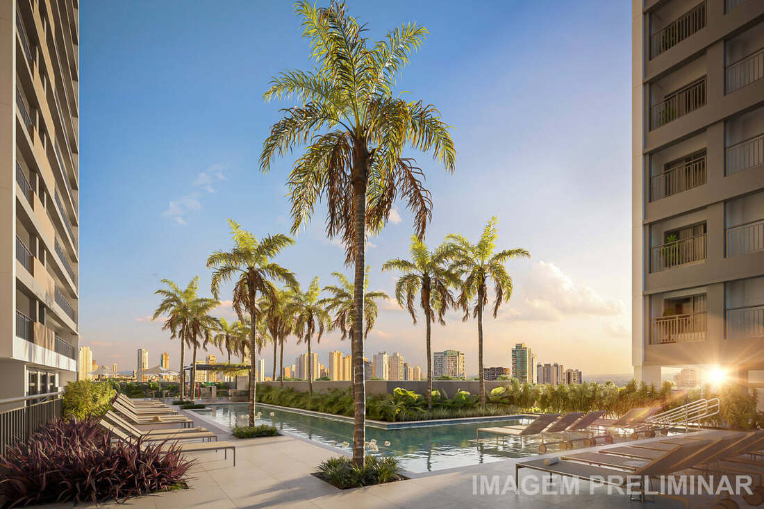 Piscina adulto com raia de 25m do Auge Resort Tatuapé by Diálogo