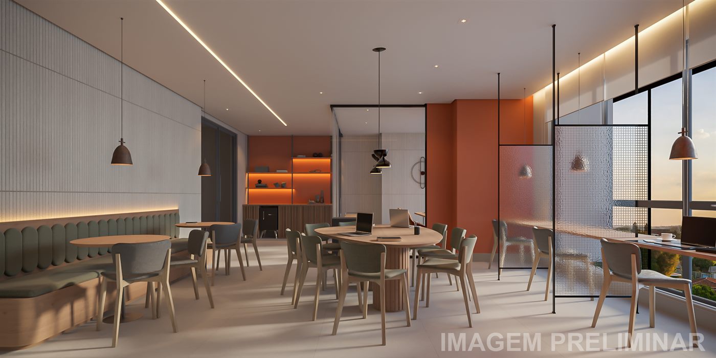 Coworking com sala de reunião