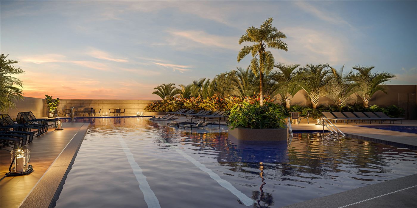 Piscina adulto com raia de 25m, vista 2, Residences