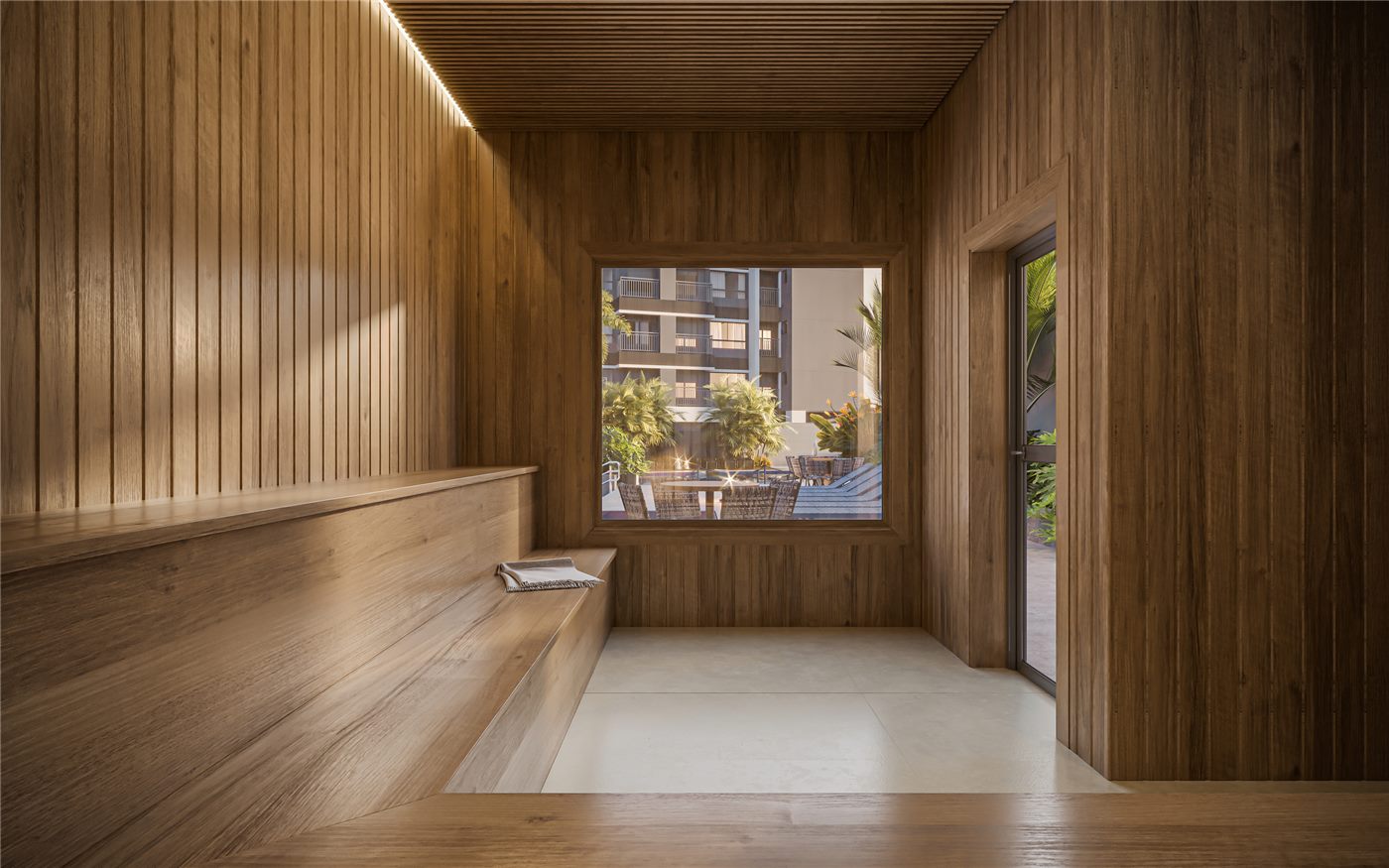 Sauna, Residences
