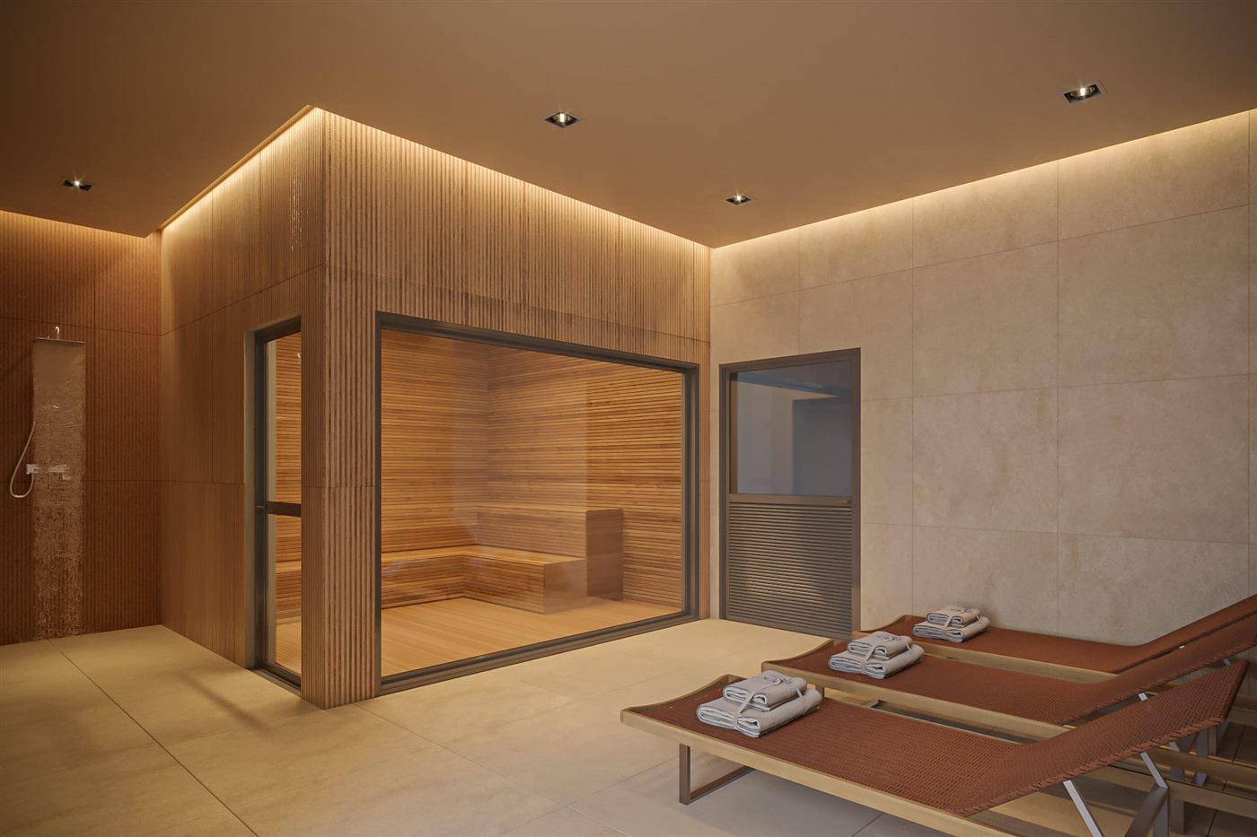 Sauna com descanso e ducha interna, Boulevard Diálogo Butantã Home