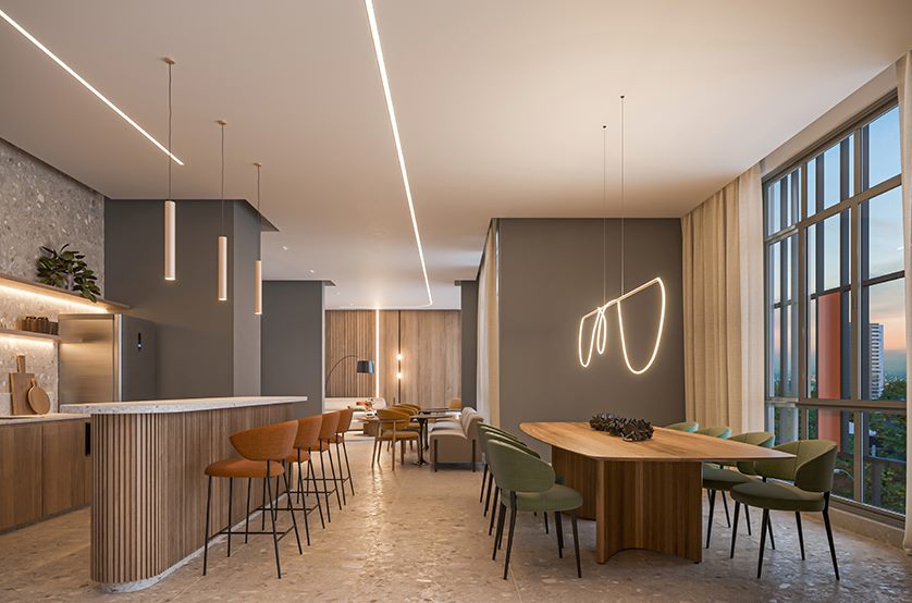 Espaço gourmet com 106m², Grand Club Home Spaces