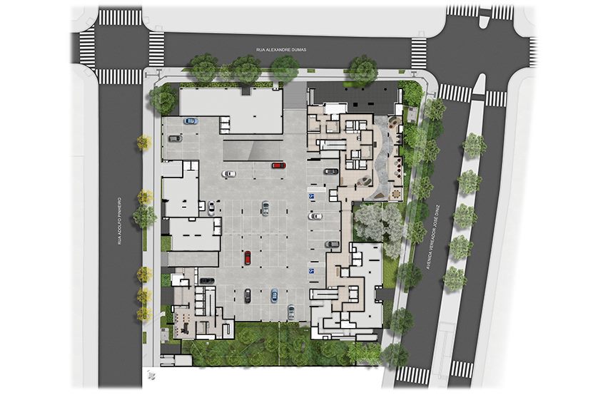 Implantação geral, Grand High Residences Alto da Boa Vista