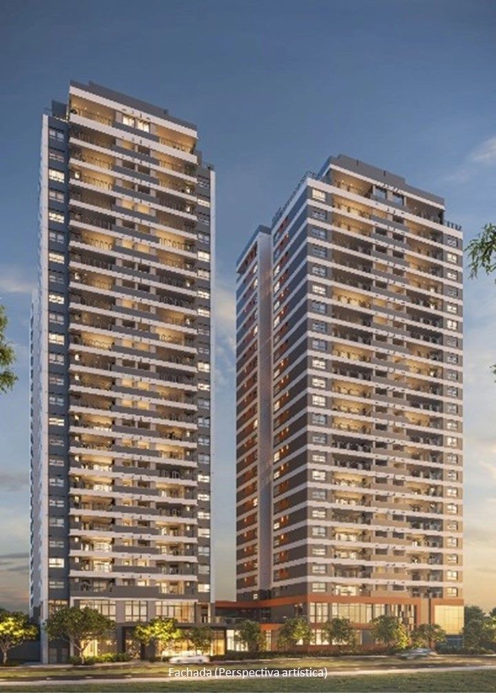 Fachada do Grand High Residences, Torres 1 e 2