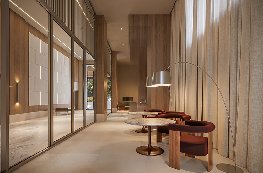 Coliving com pé-direito de 5m, Grand High Residences