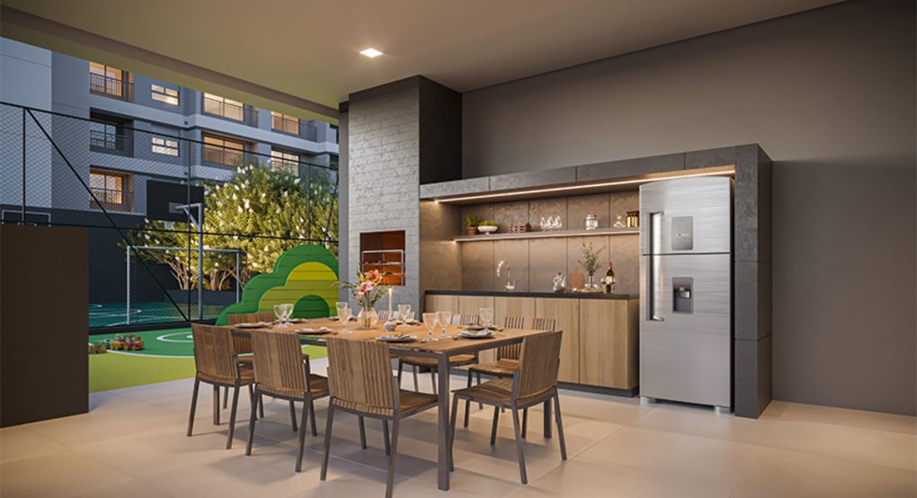 Churrasqueira coberta, Torre 2, Grand High Residences