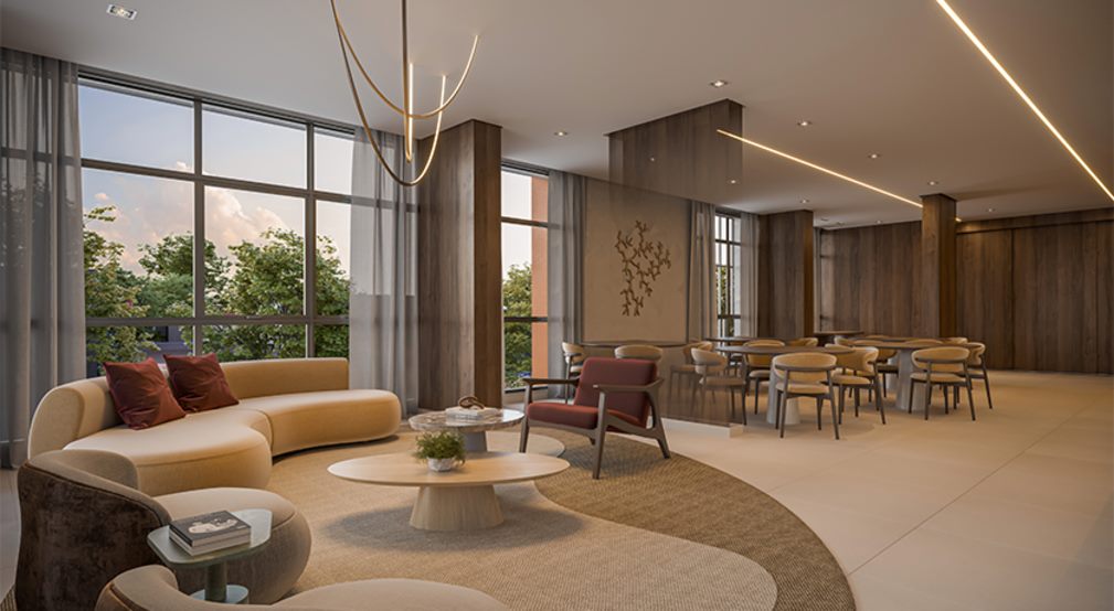 Salão de festas com 258m², Grand High Residences
