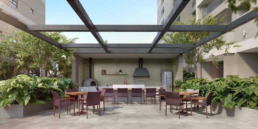 Churrasqueira com forno para pizza, Residences