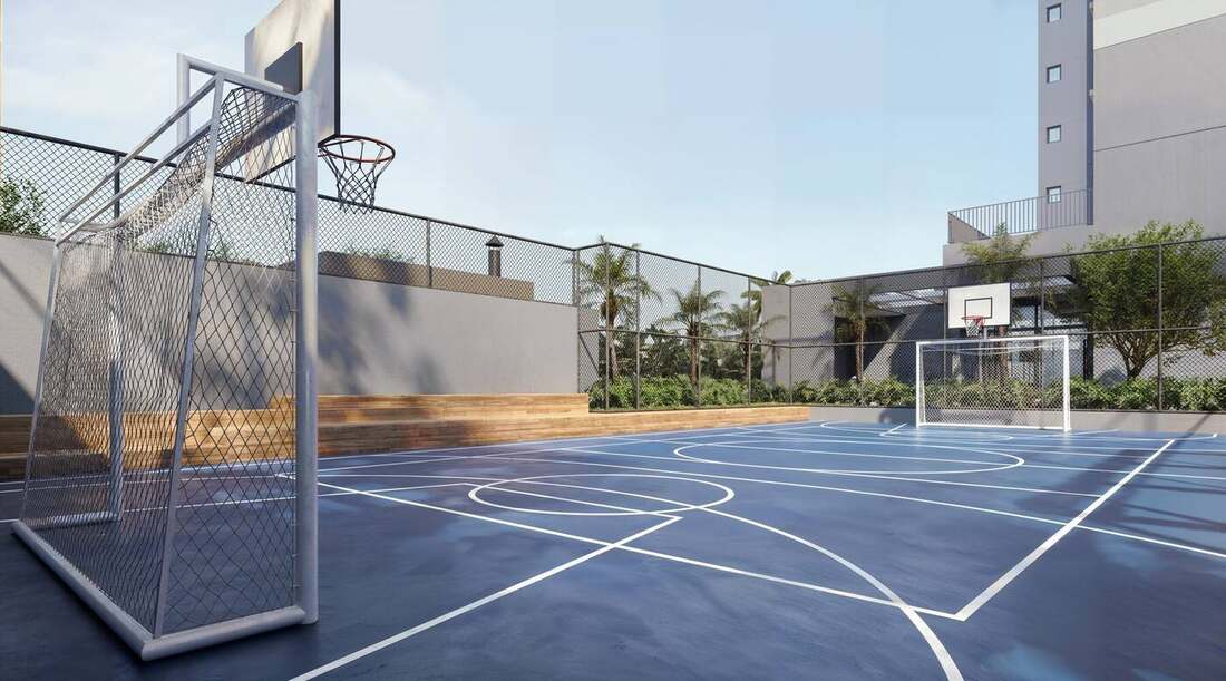 Quadra recreativa com marcação para pickleball, Residences
