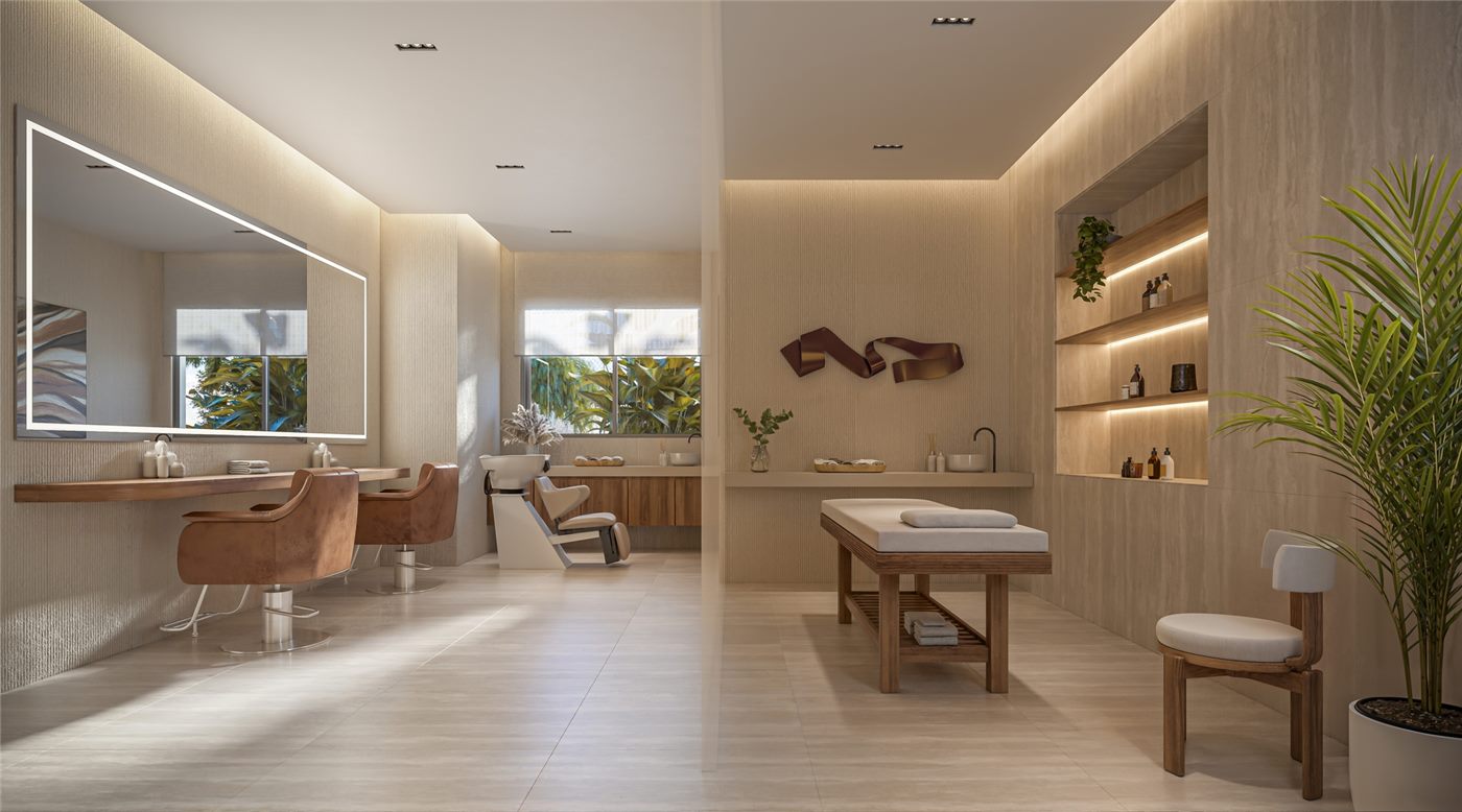 Espaço beauty e sala de massagem, Residences