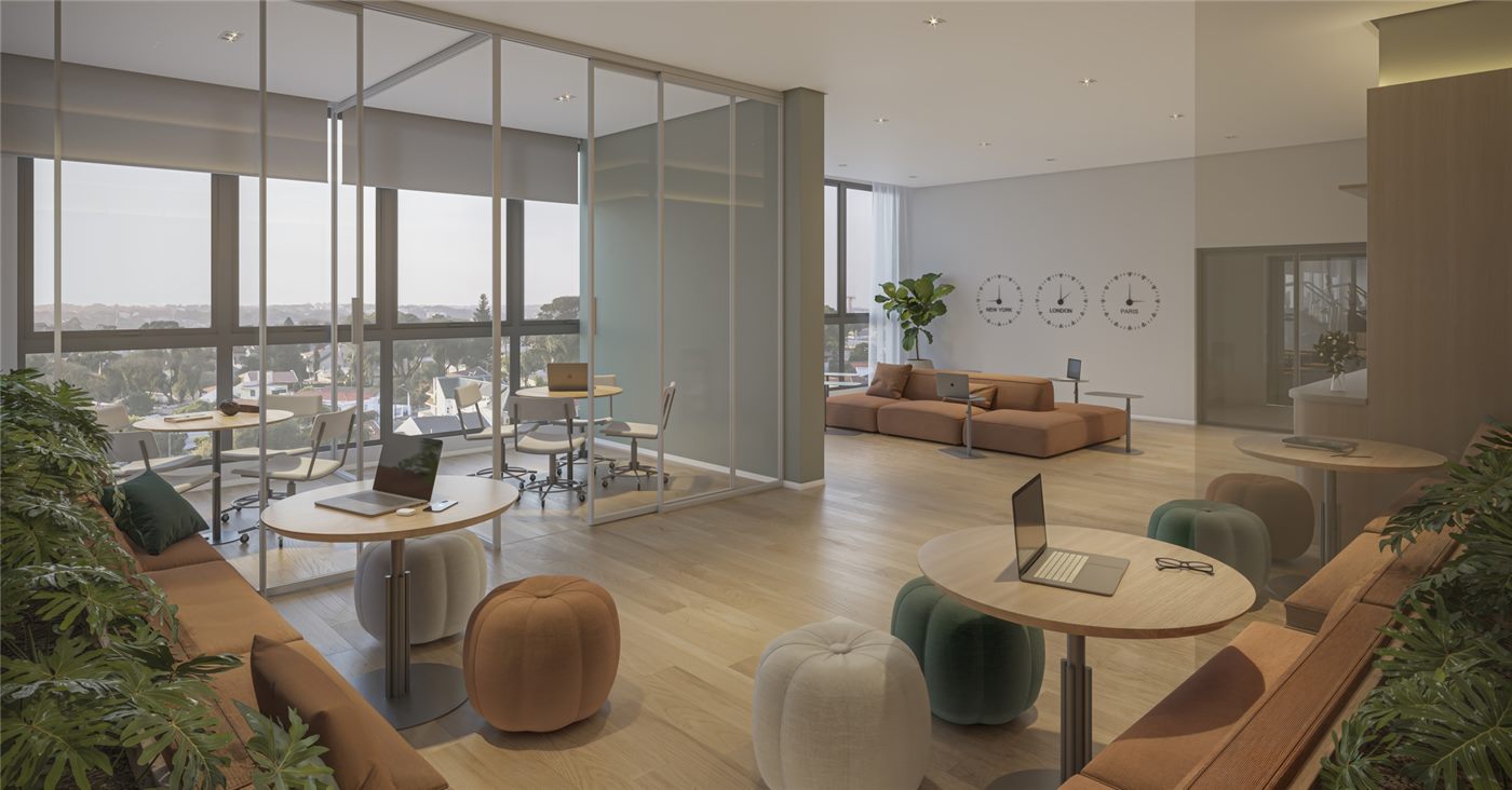 Coworking com salas de reunião, Residences