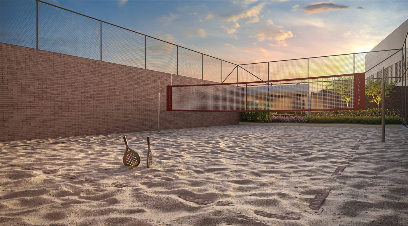 Quadra de beach tennis, Residences