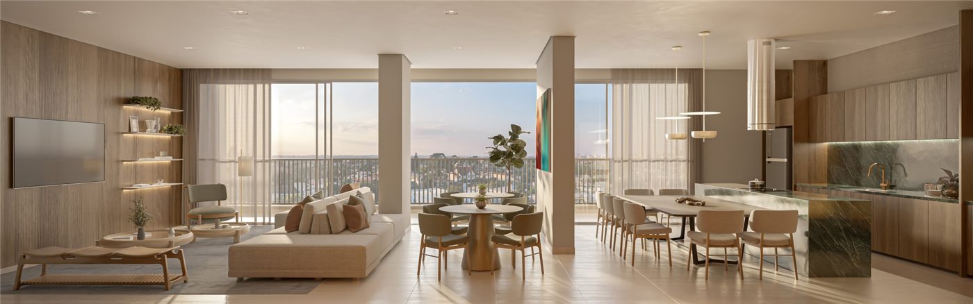 Espaço gourmet com 86m², Residences