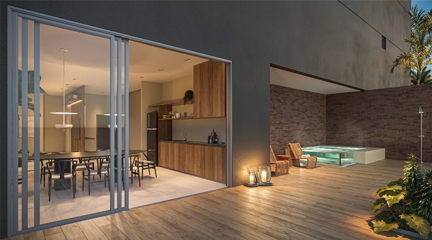 Casa de campo com churrasqueira e SPA externo de 134m², Residences