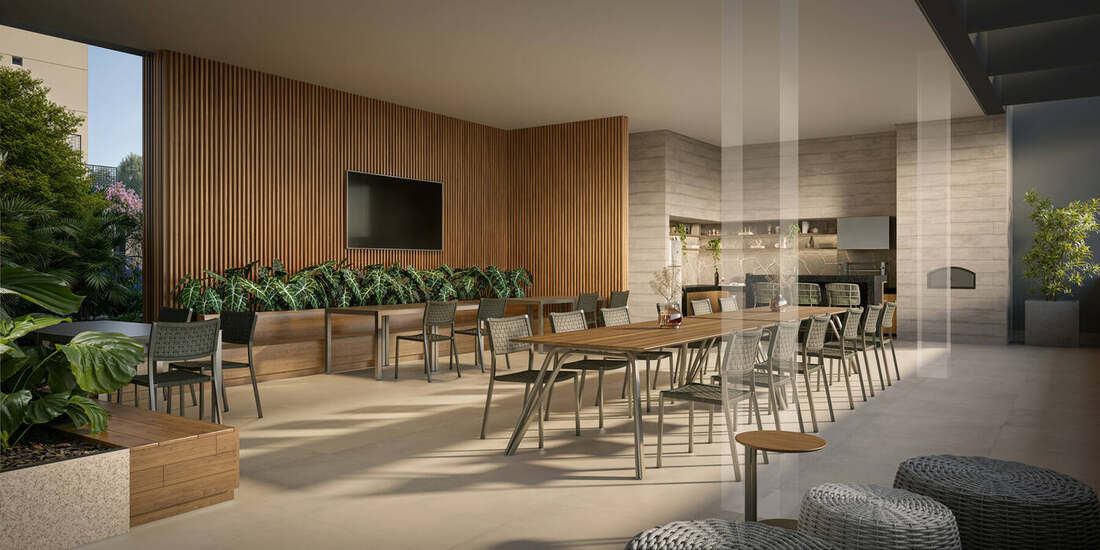 Churrasqueira com forno para pizza, Residences