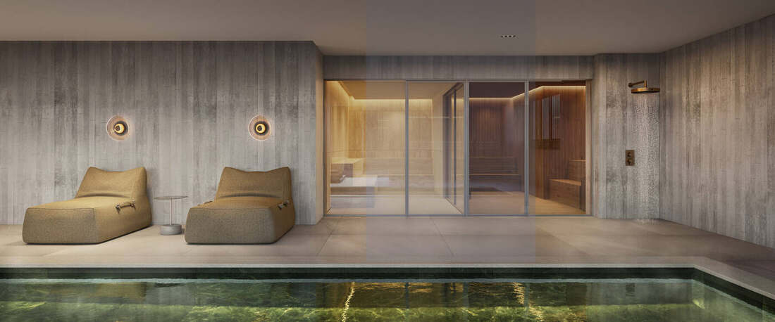 Saunas seca e úmida, Residences