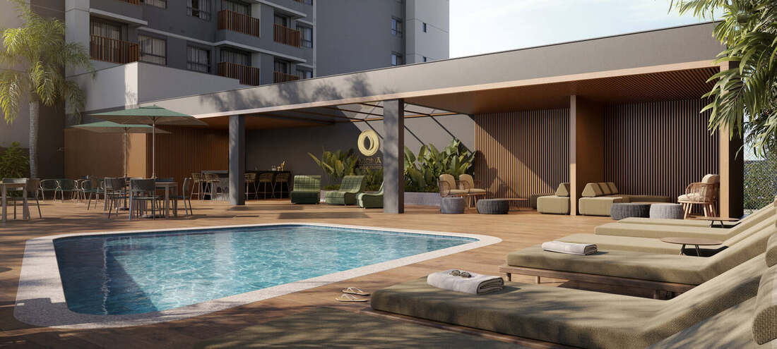 Pool bar, Residences