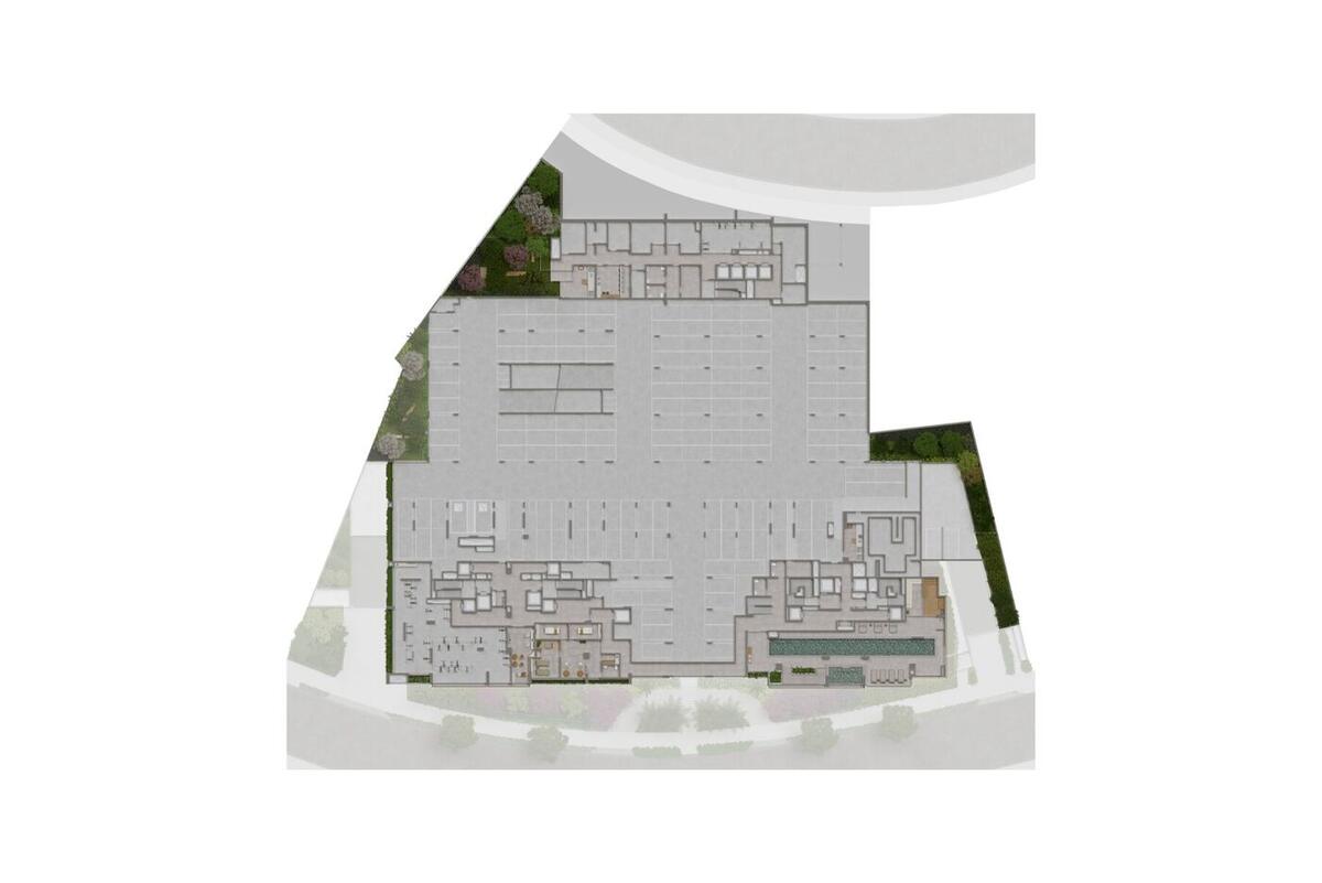 Implantação — 1º Subsolo, Residences