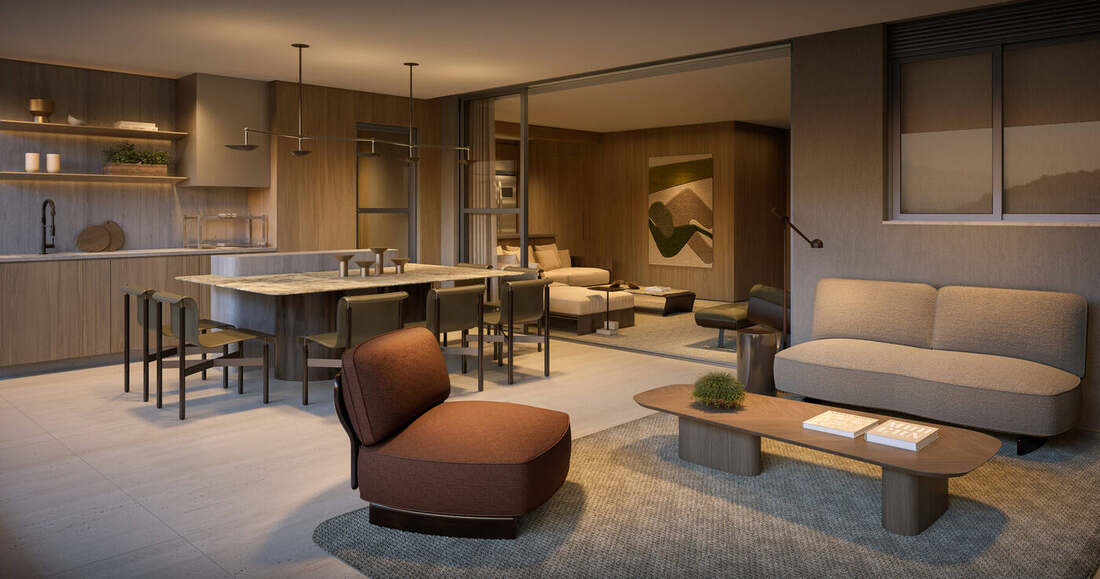 Terraço do apartamento decorado de 191 m², 4 suítes, Residences
