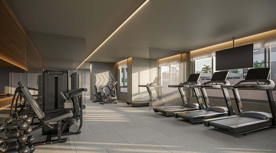 Fitness e espaço multifuncional, vista 2, Moná Mooca Smart Spaces