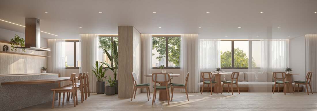 Salão gourmet, Moná Mooca Smart Spaces