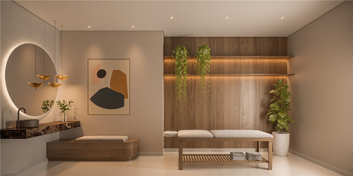 Espaço de massagem do Oásis Santa Cruz by Diálogo
