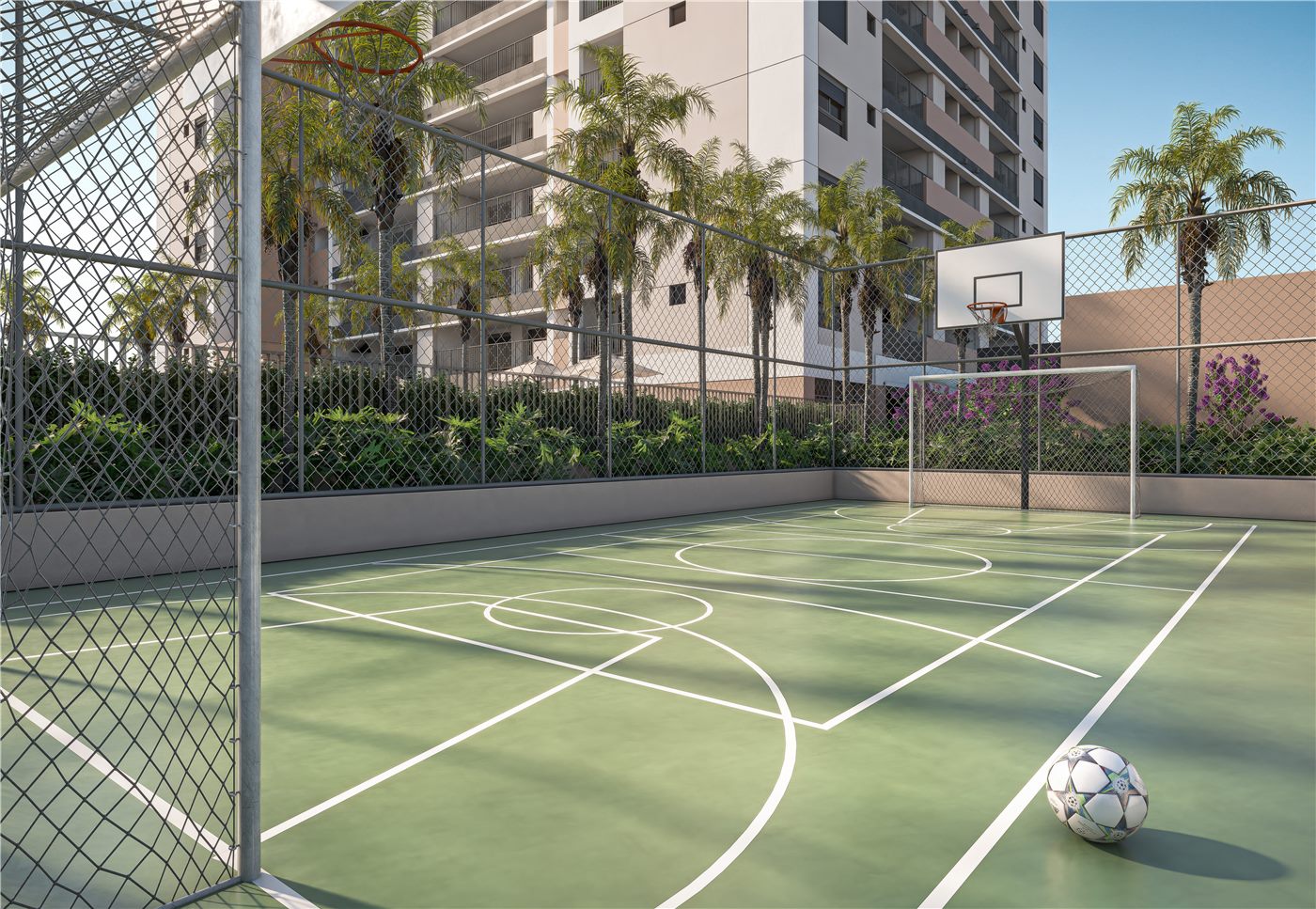 Quadra recreativa, Residences