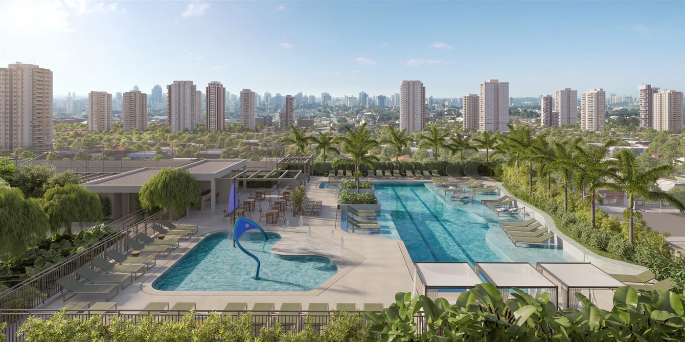Piscina com 2 raias de 25m do Parque Diálogo Vila Ema