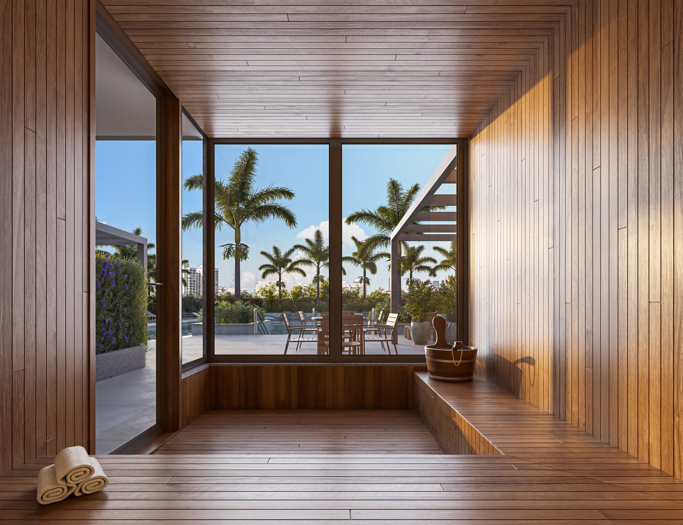 Sauna seca, Parque Diálogo Vila Ema Residences