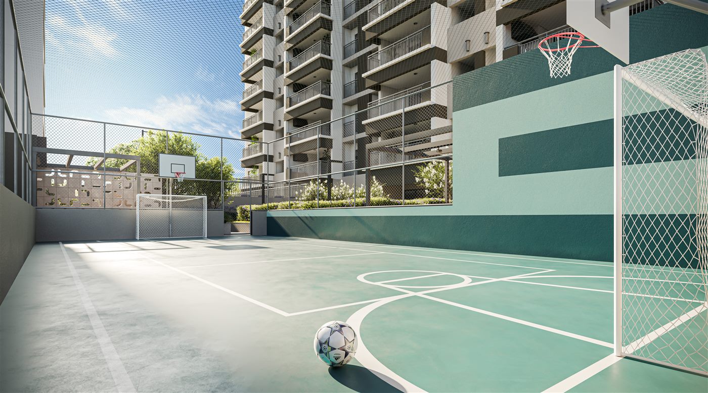 Quadra recreativa, Residences