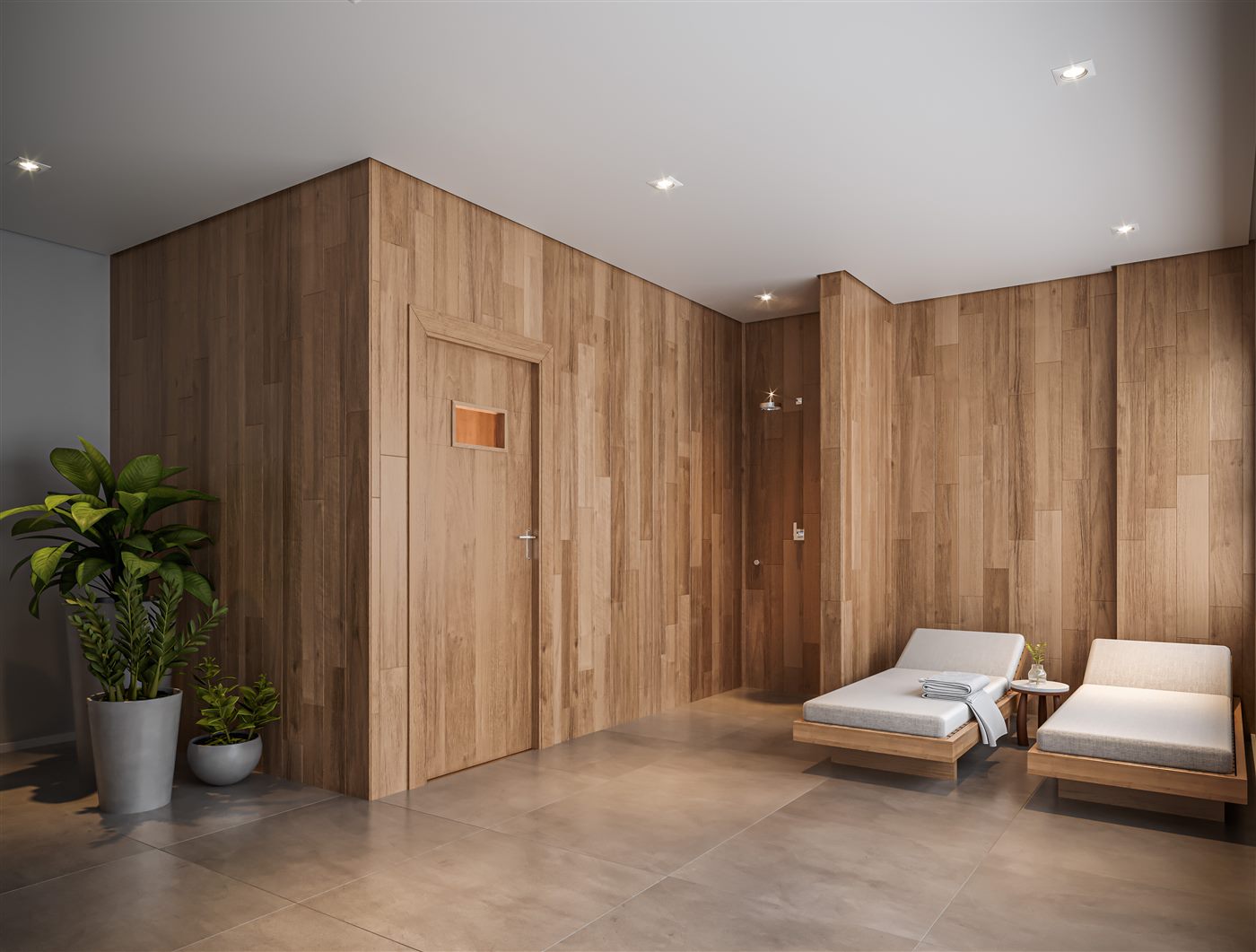 Descanso da sauna, Residences