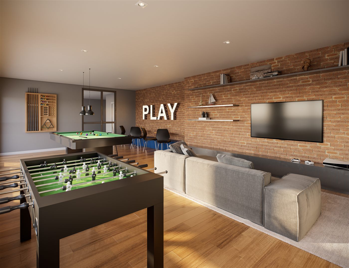 Salão de jogos, Residences