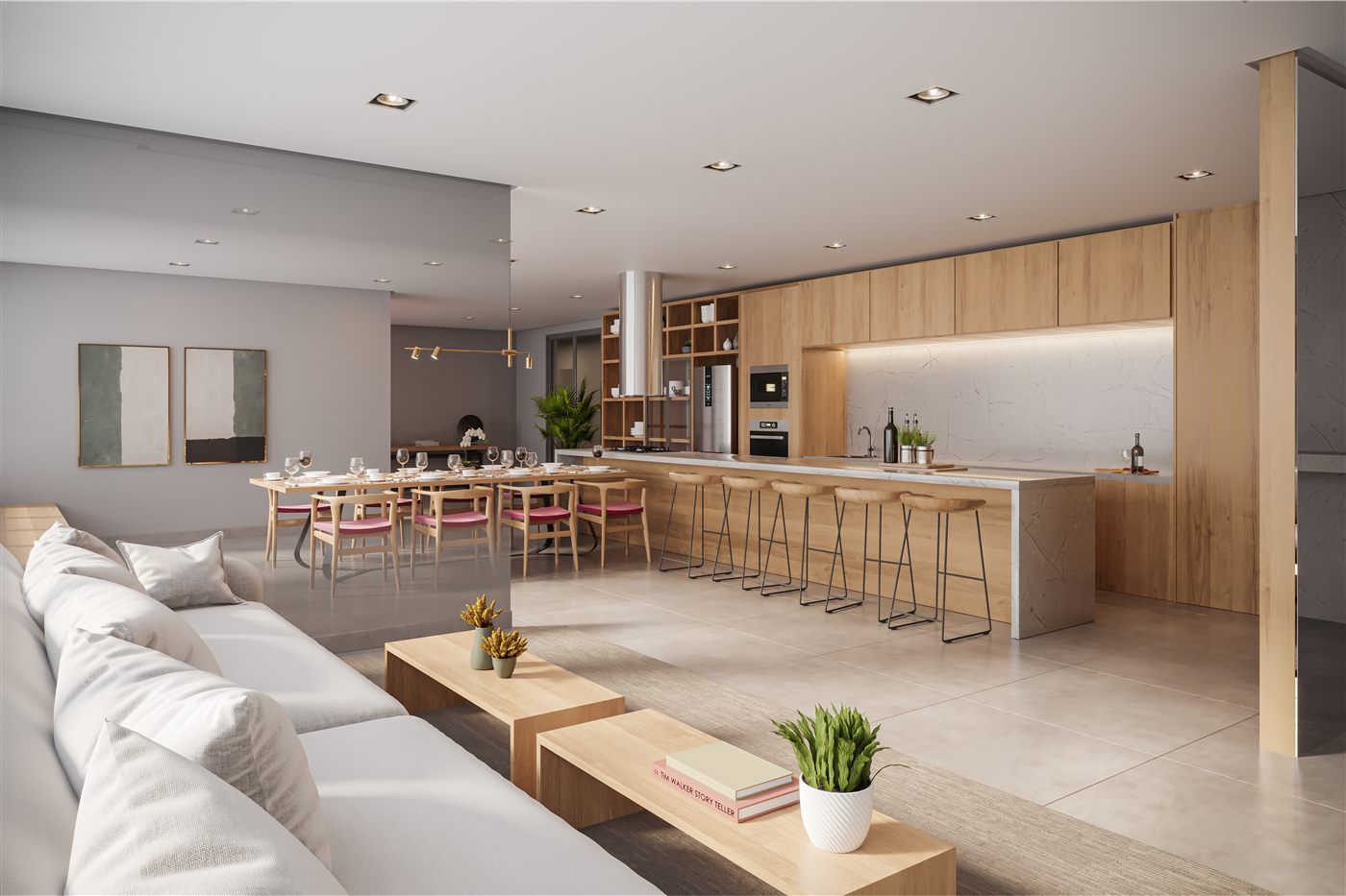 Espaço gourmet, Residences