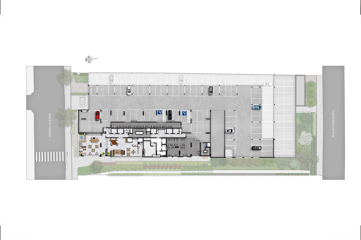Implantação — 2º Pavimento, Prisma Condomínio Clube Vila Ema