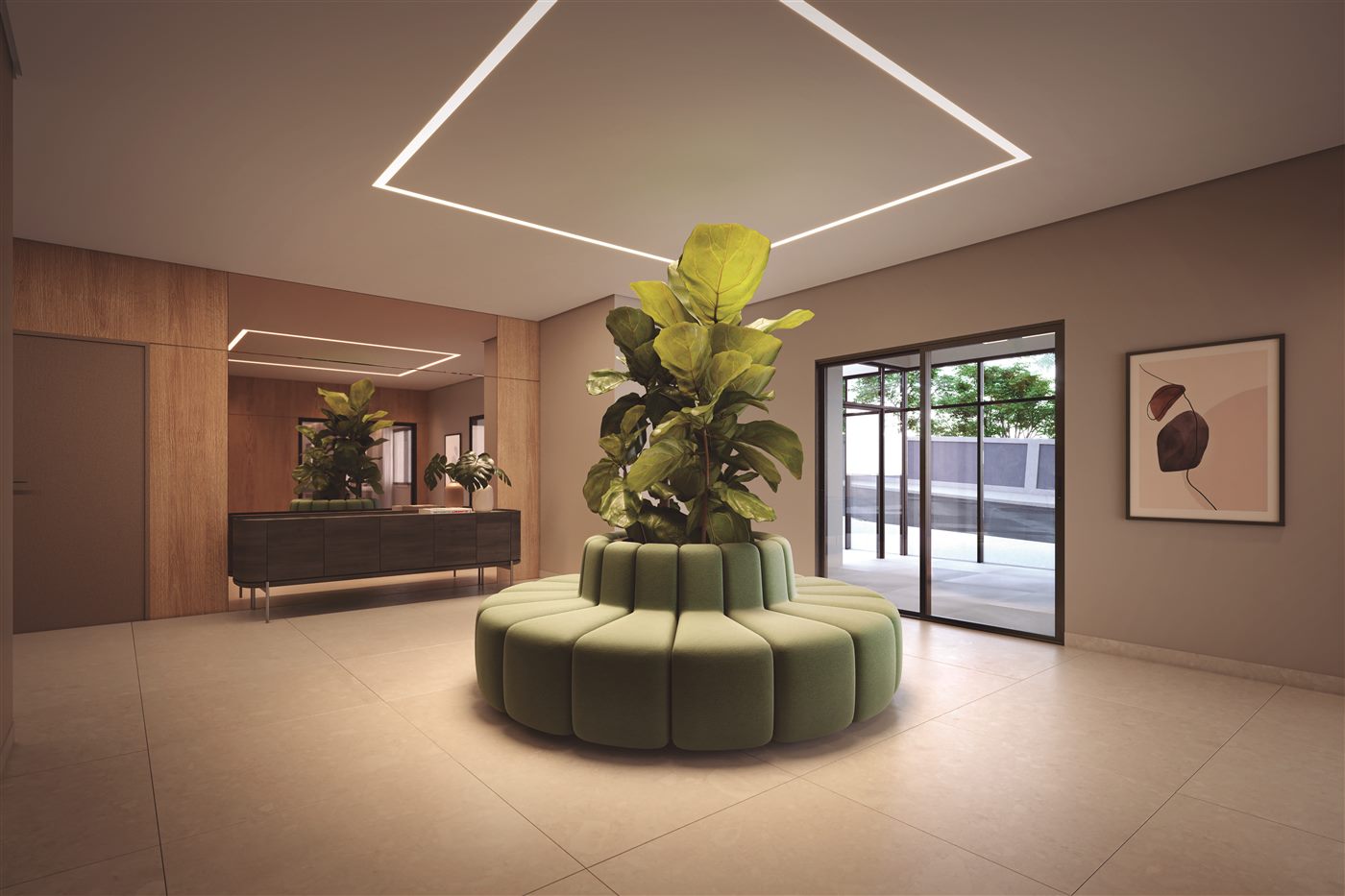 Hall de entrada do Villa Chácara Inglesa