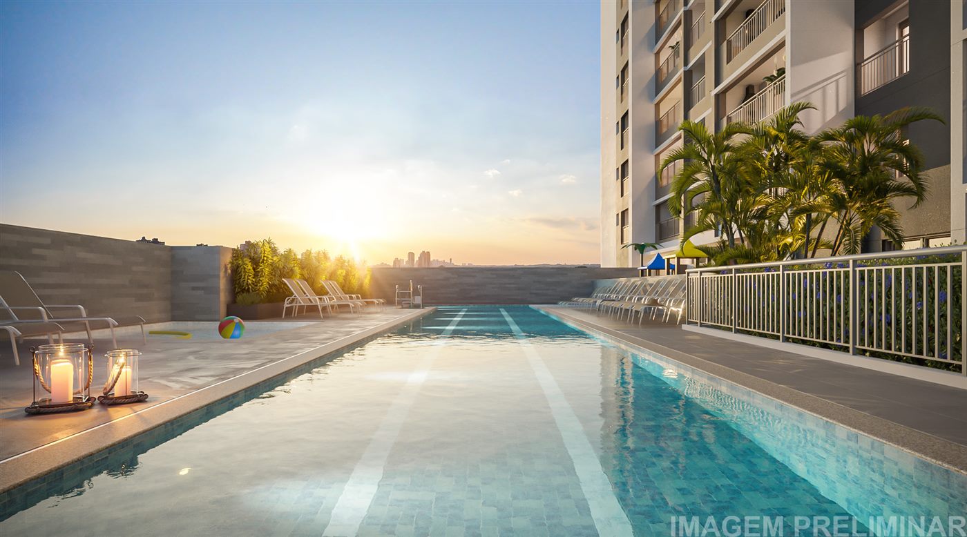 Piscina com raia de 25m do Walk Belém